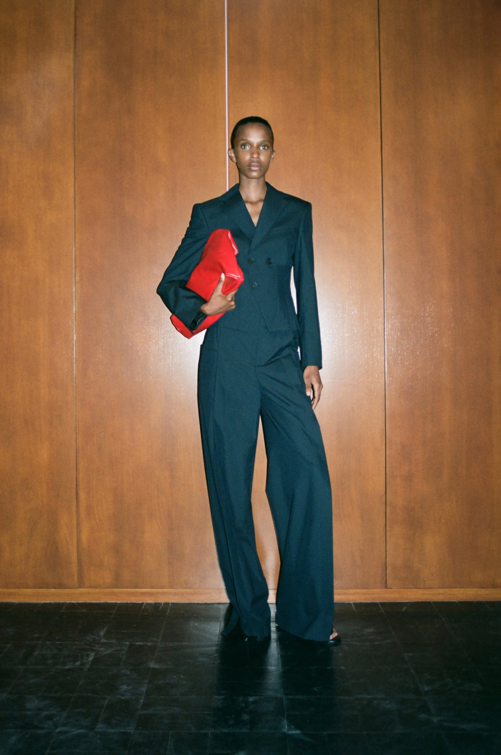 Double-breasted jacket in wool