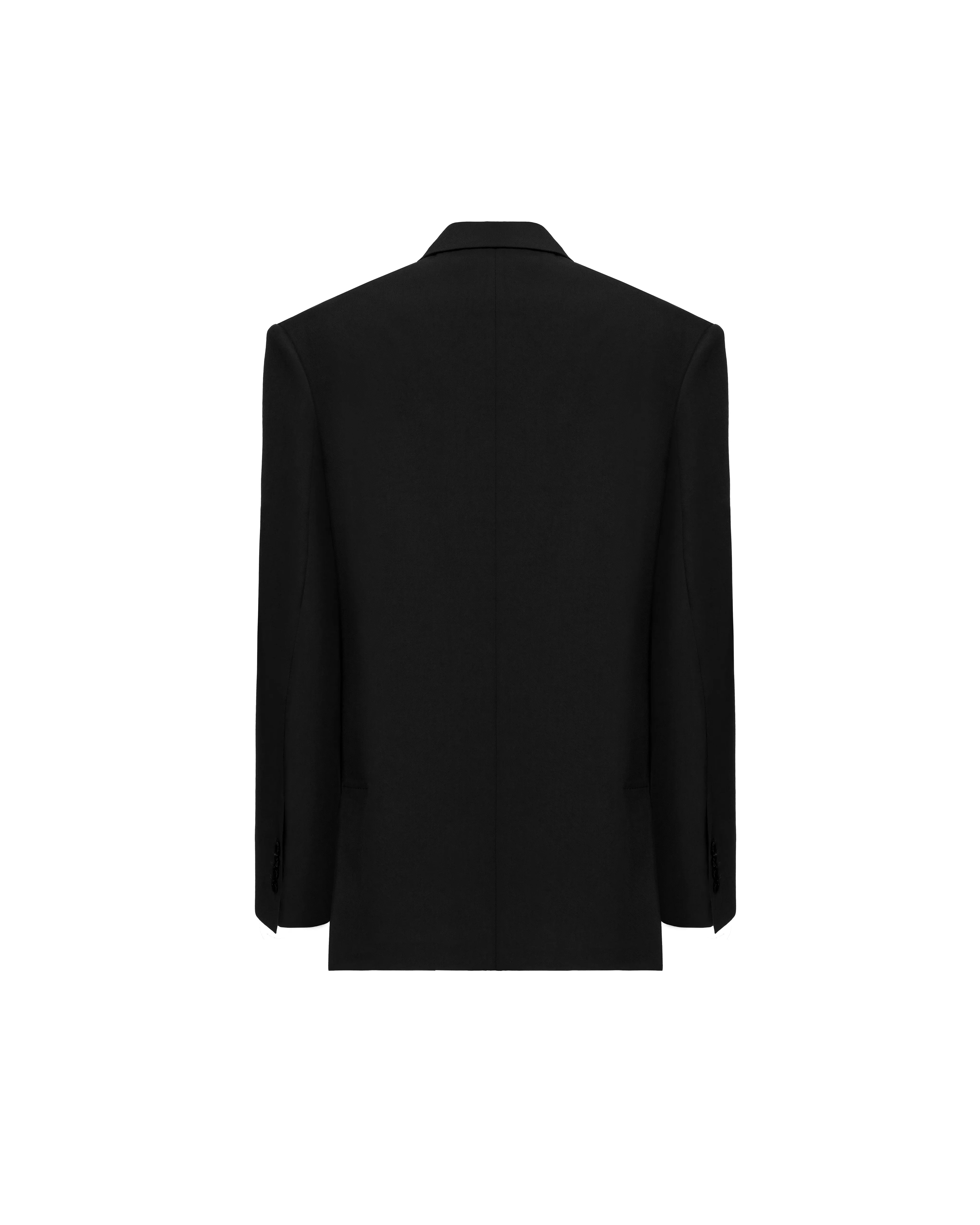 Single-breasted jacket in wool