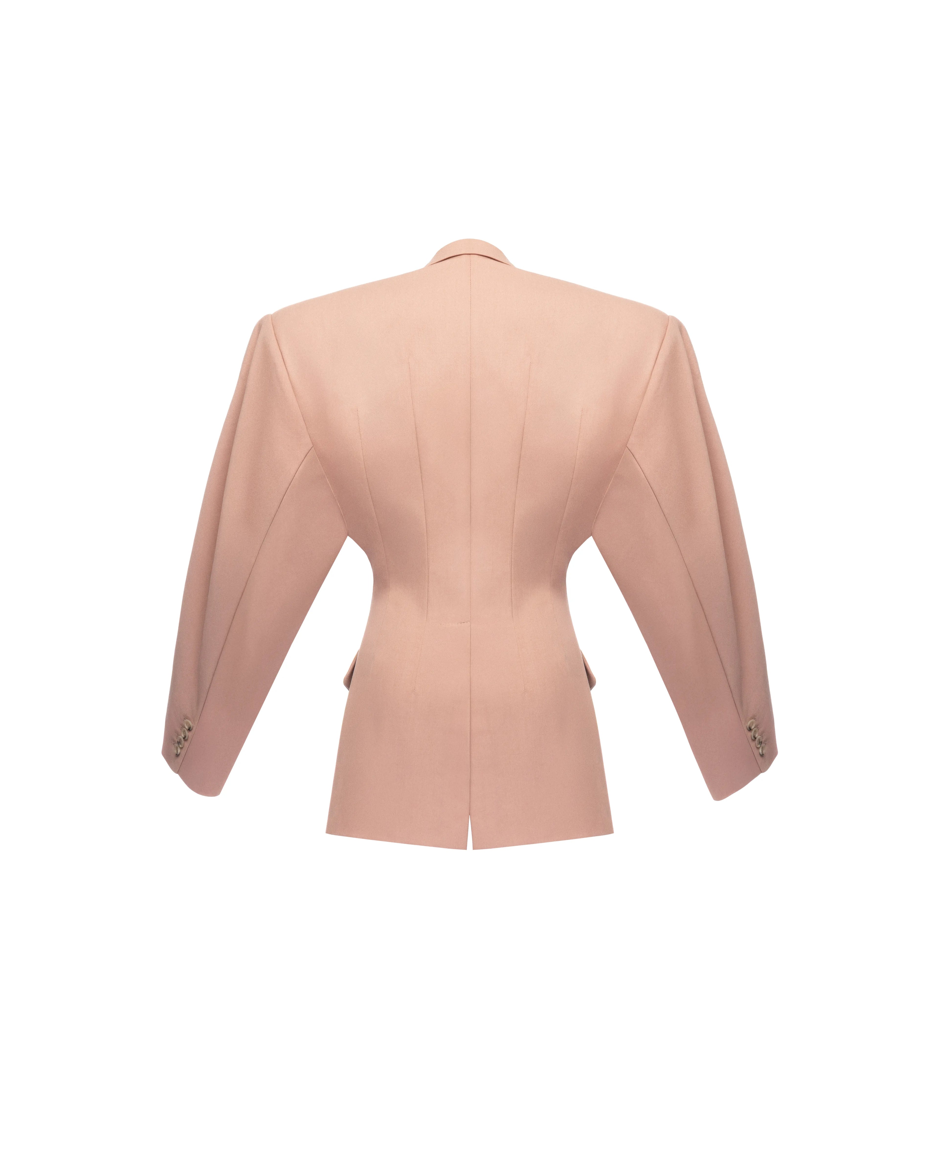 Double-breasted jacket in wool