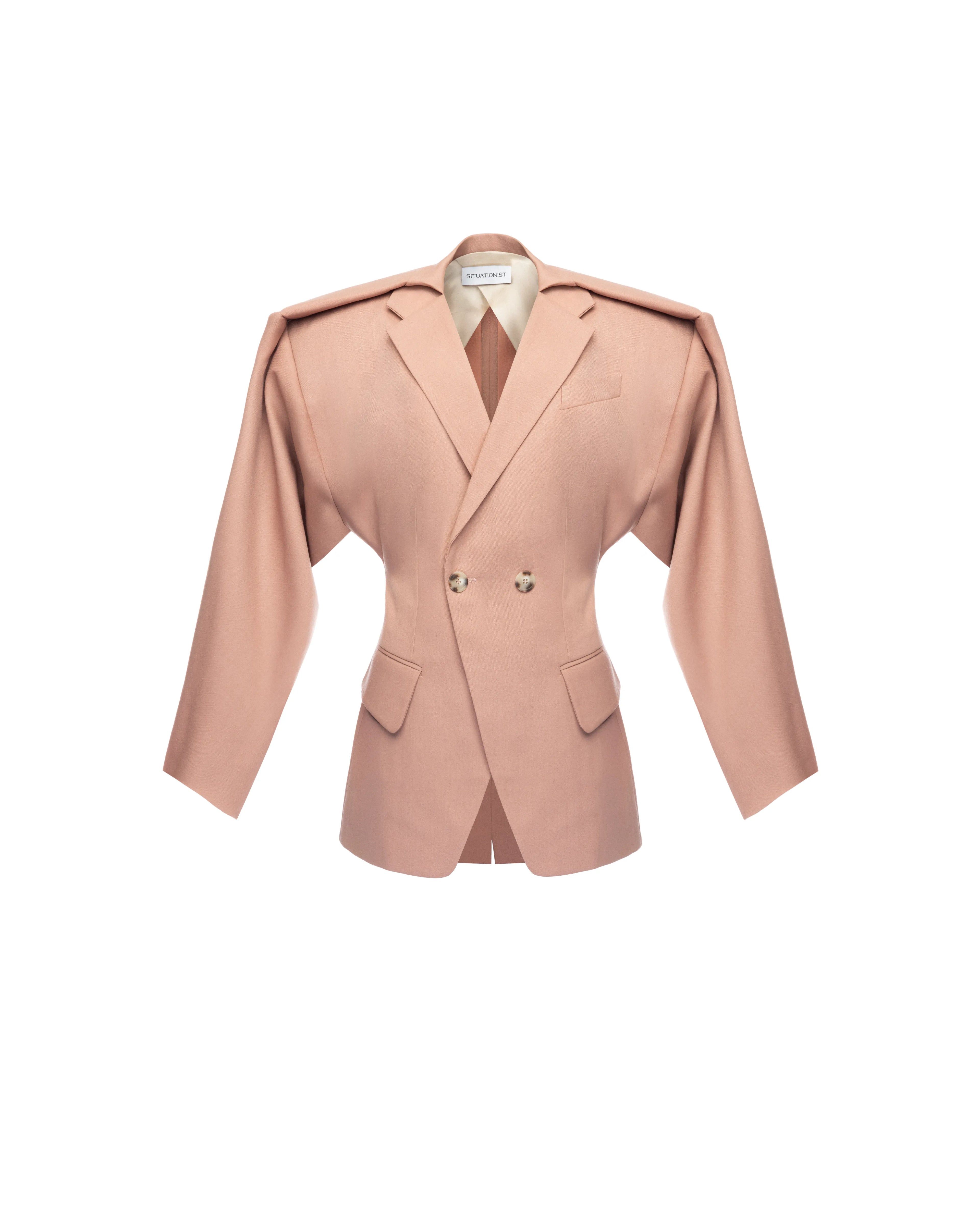 Double-breasted jacket in wool