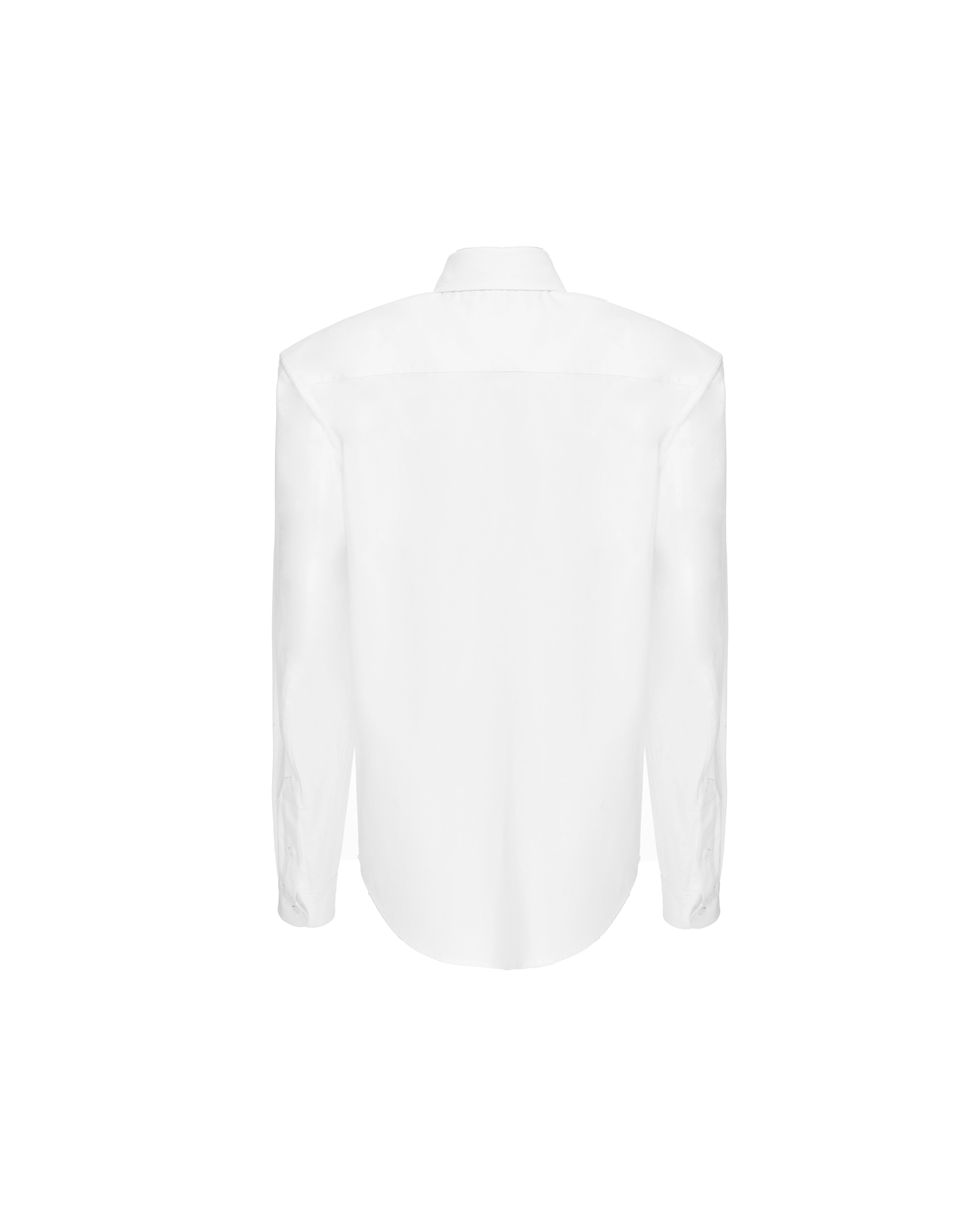 Flat shoulder shirt in cotton