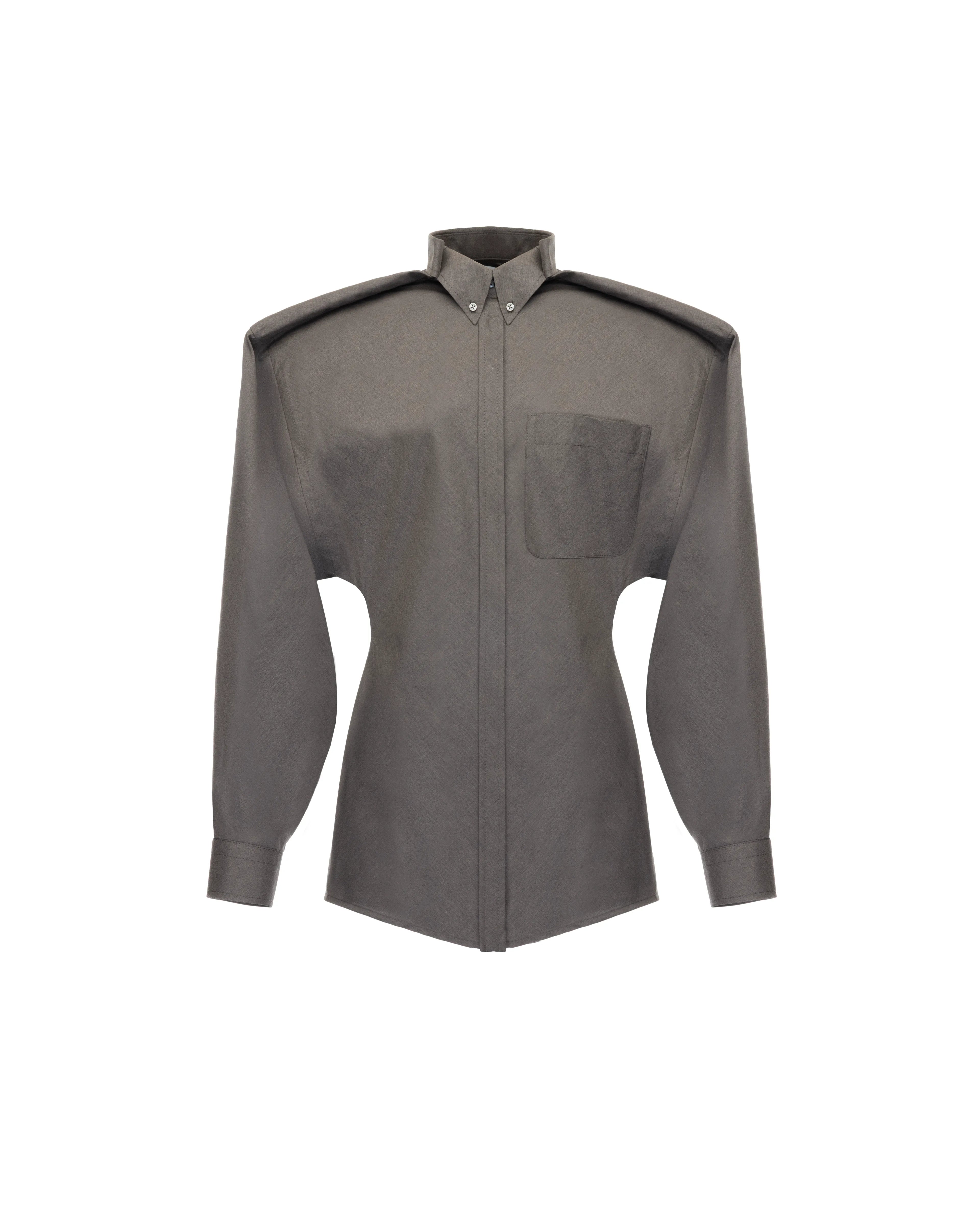 Button-down shirt in cotton