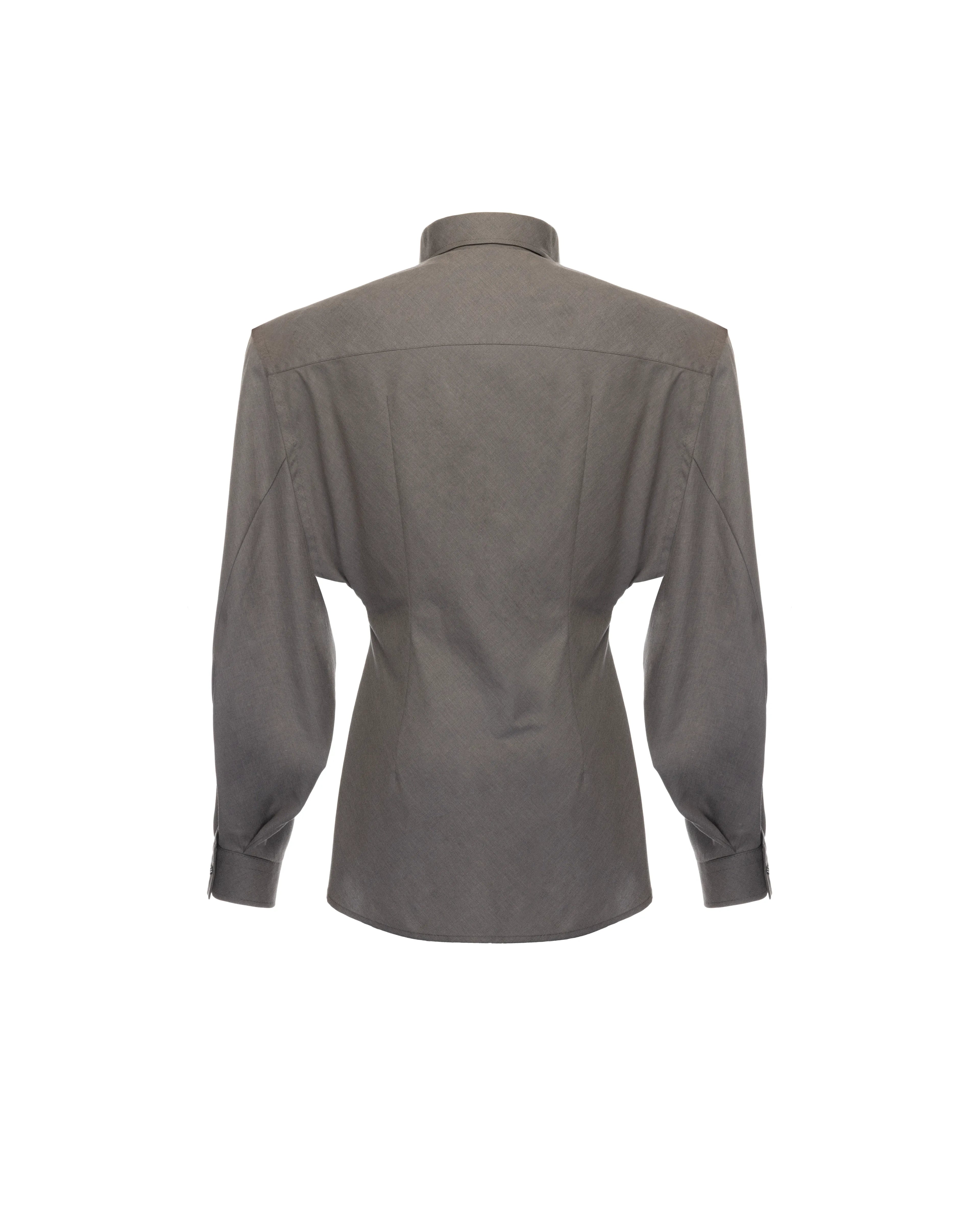 Button-down shirt in cotton