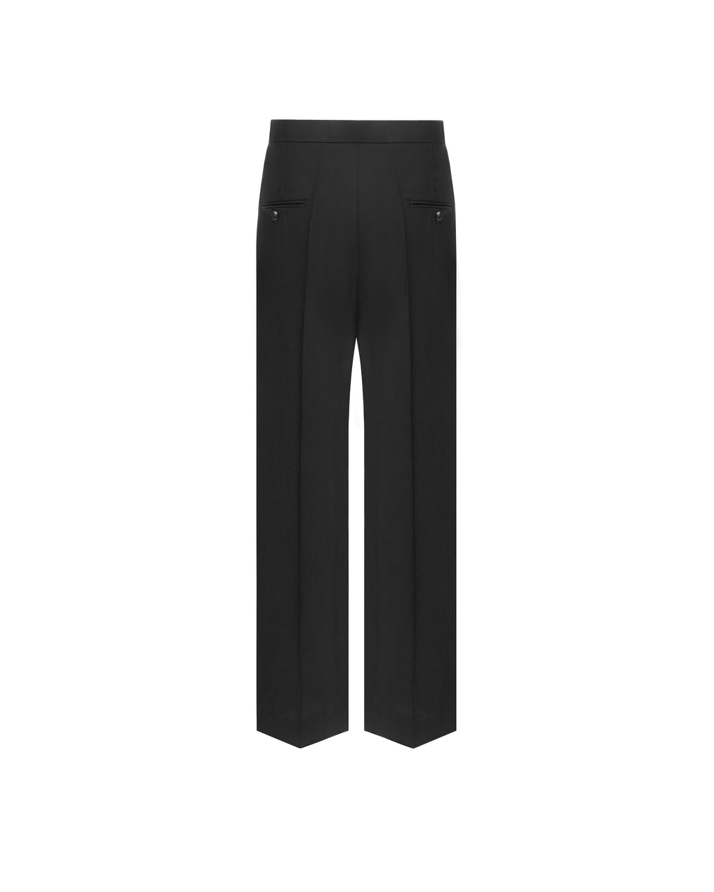 Straight-leg pants in wool