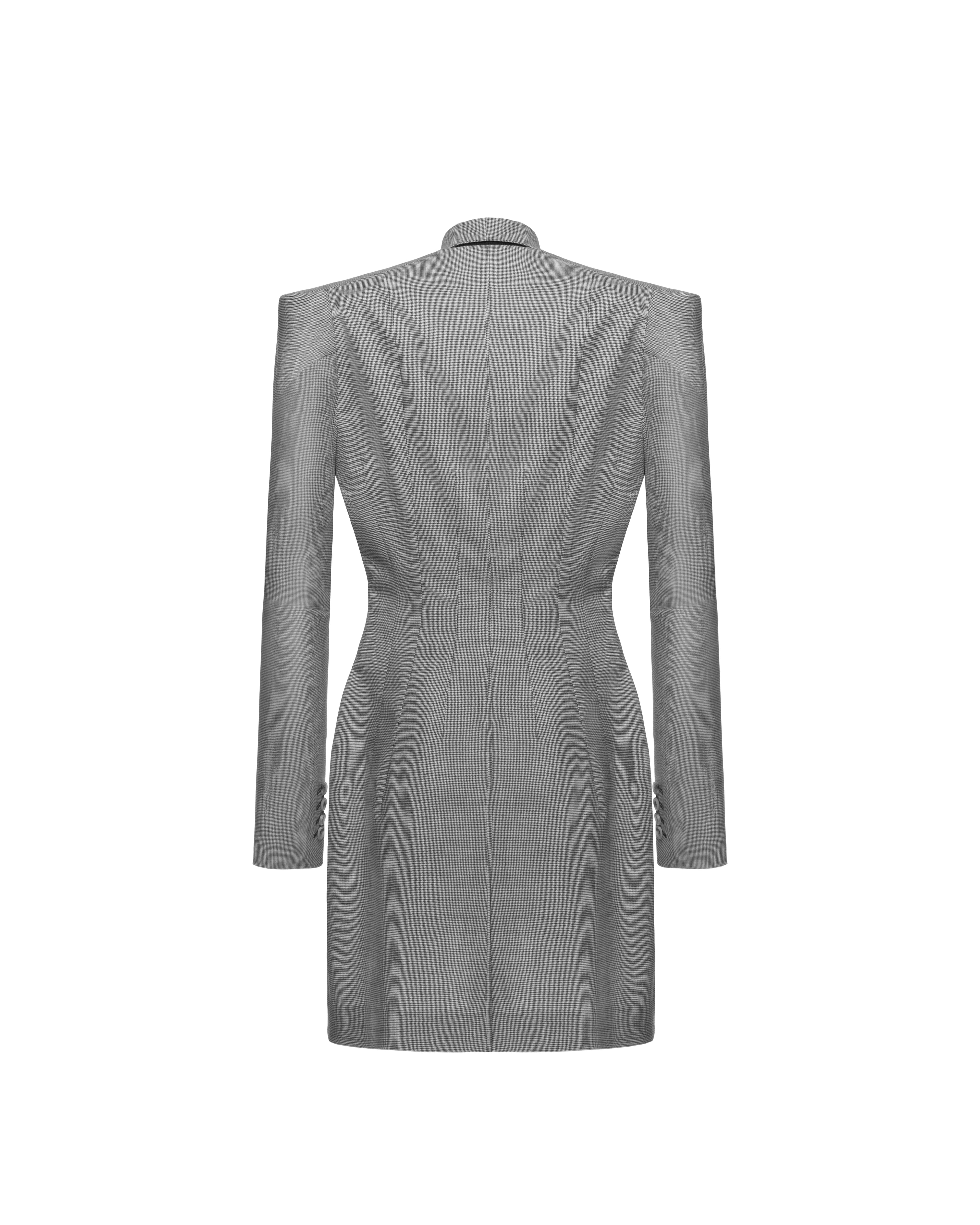 Single-breasted jacket in wool