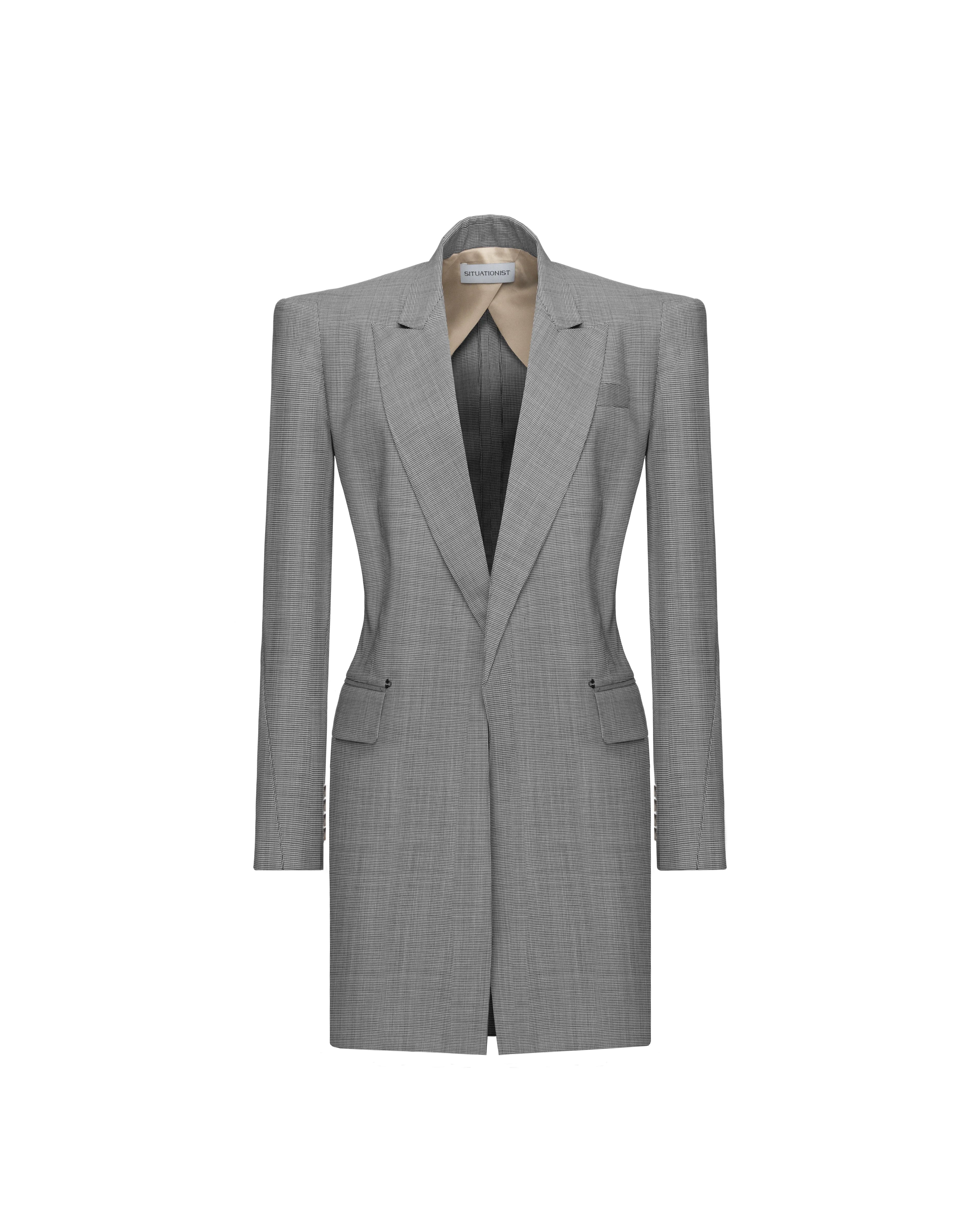 Single-breasted jacket in wool