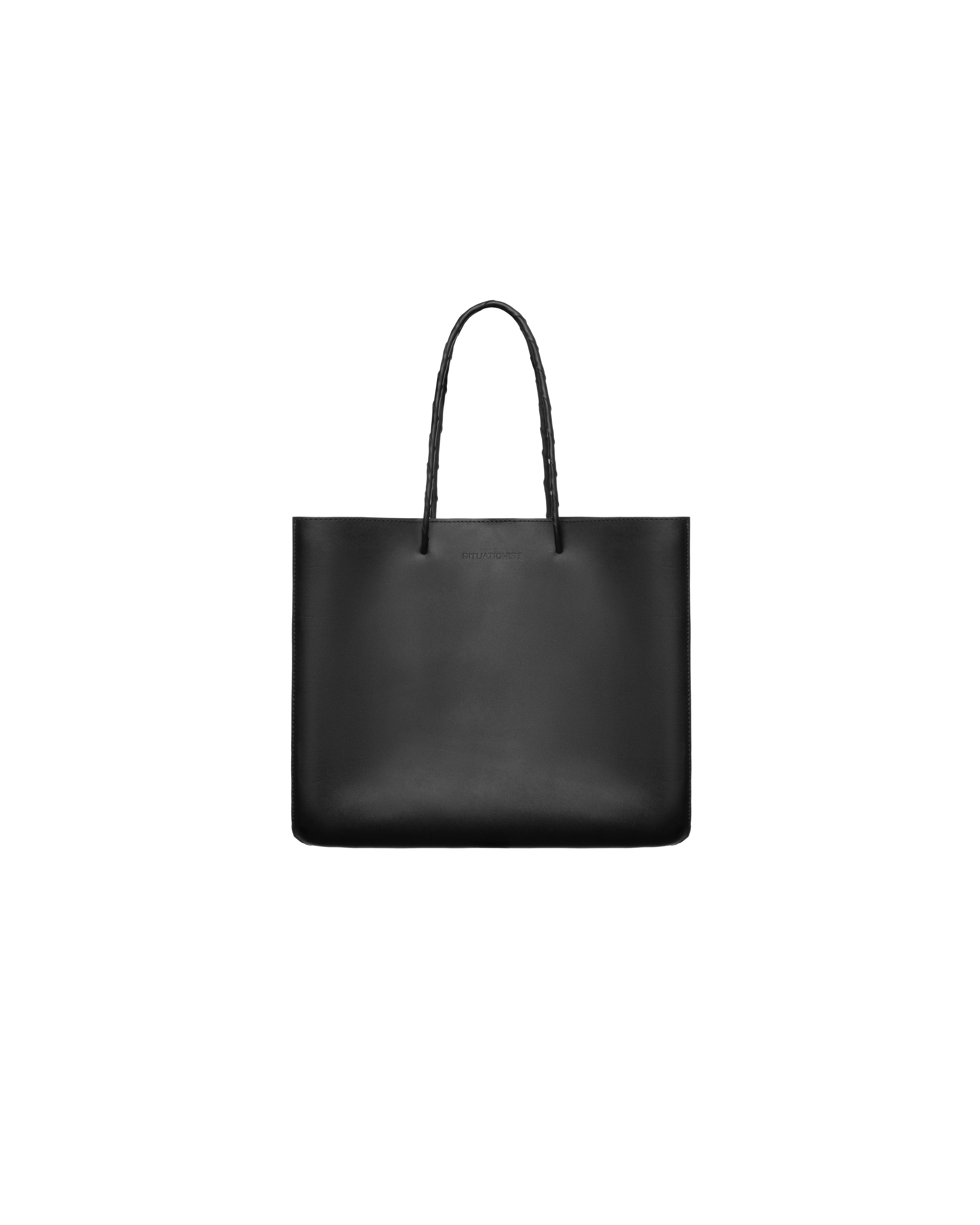 Shopper bag M in leather