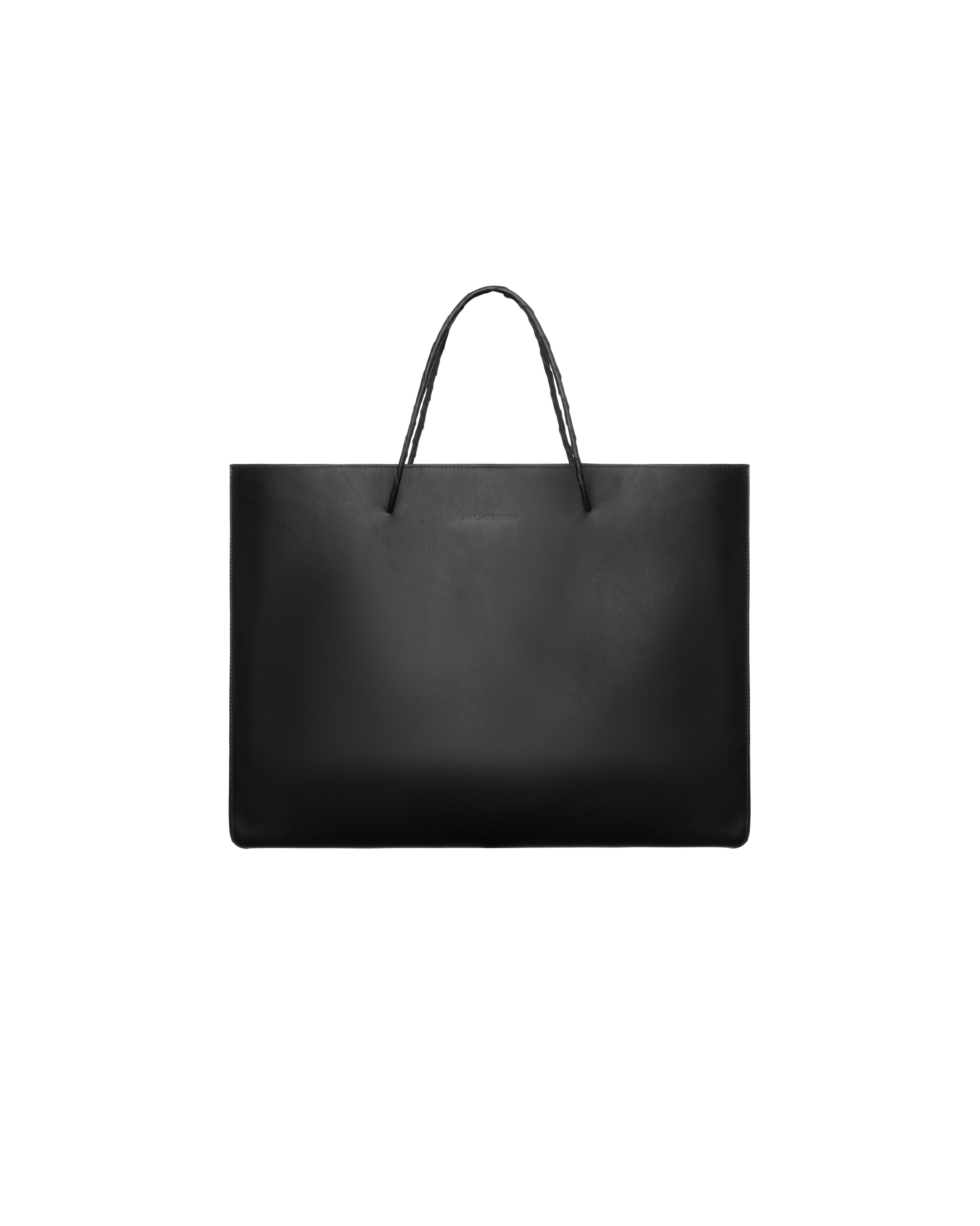 Shopper bag L in leather