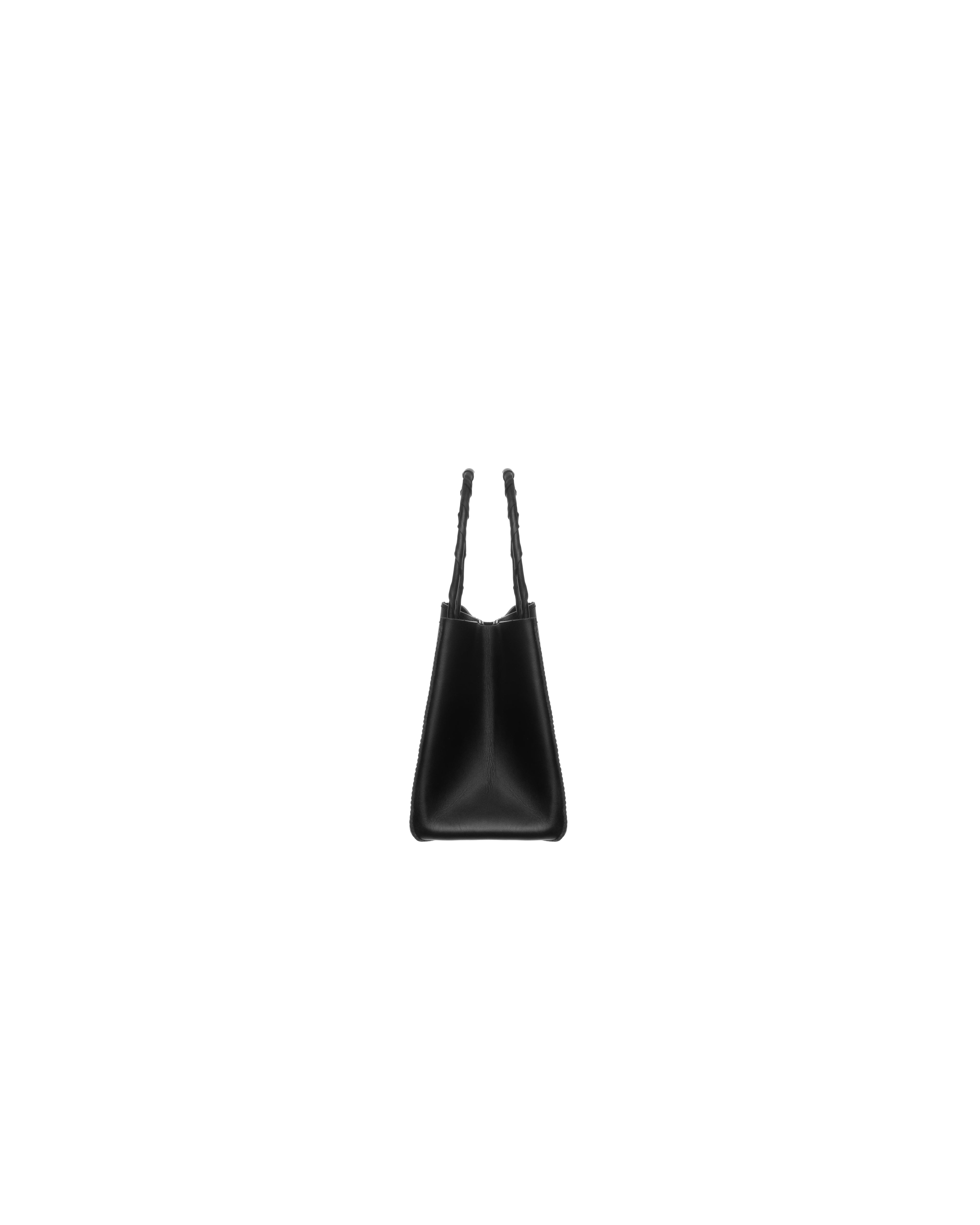 Shopper bag S in leather