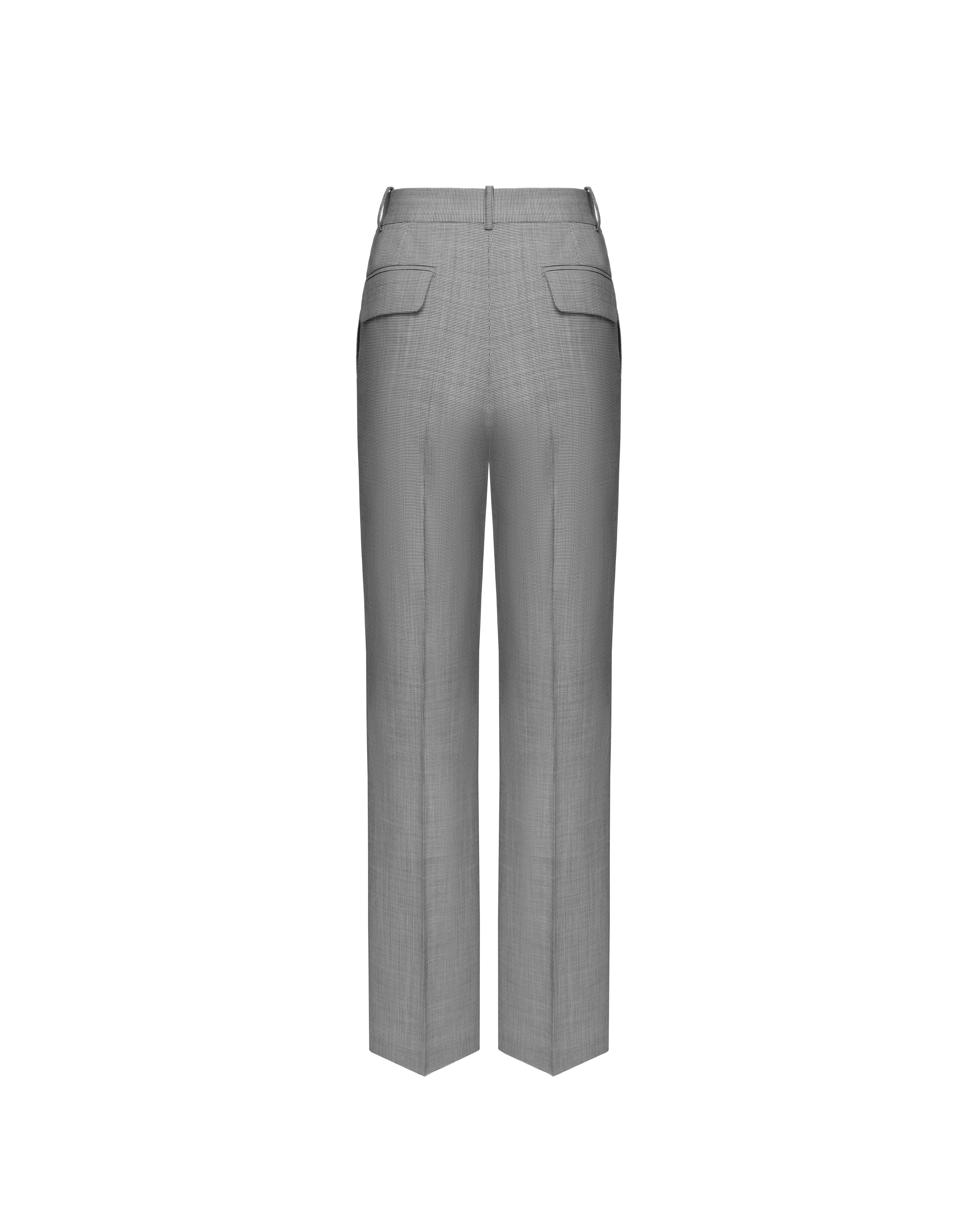 Straight-leg pants in wool