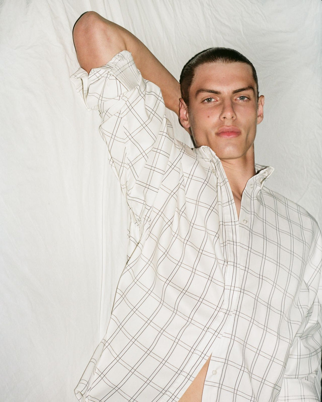 Button-down shirt in cotton