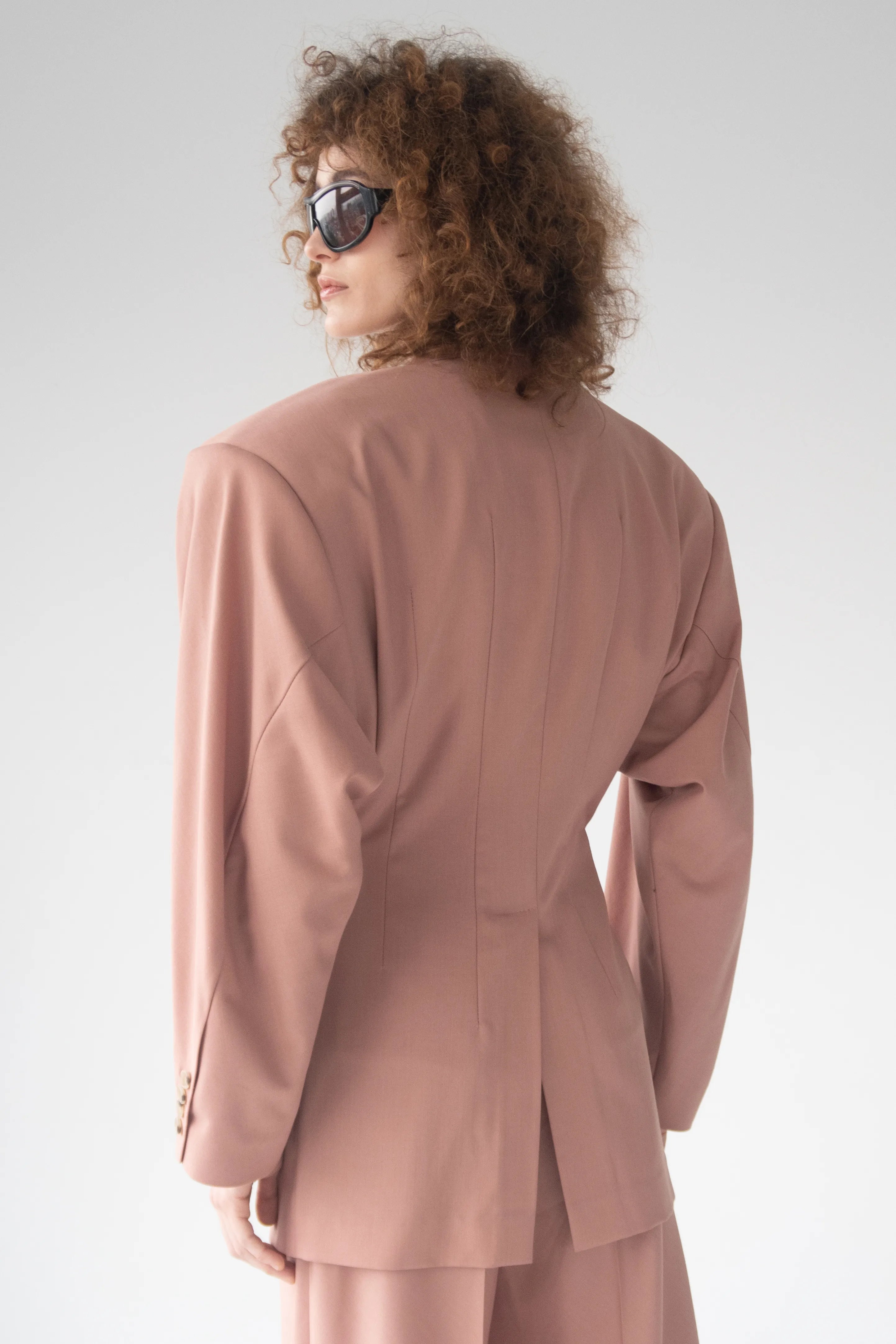 Double-breasted jacket in wool