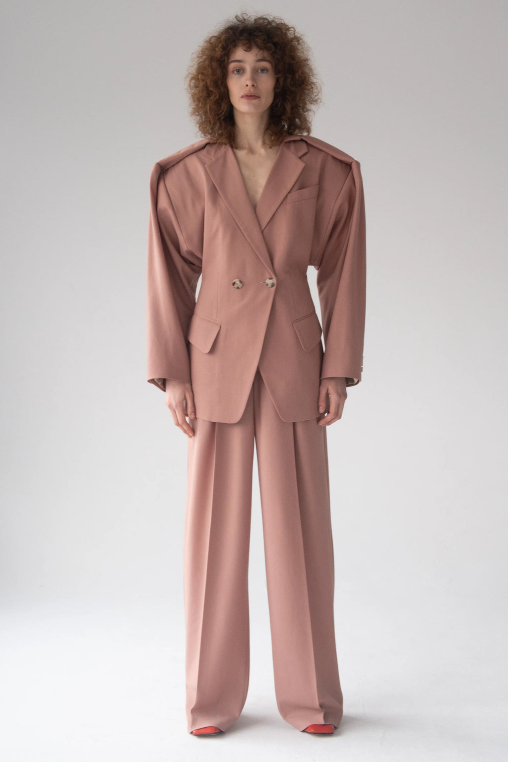 Double-breasted jacket in wool